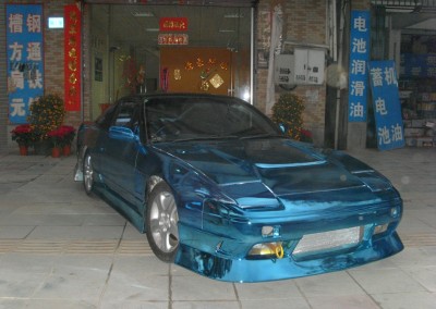 Blue Chrome Car 9