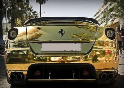 Gold Ferrari