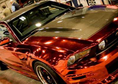 ORANGE CHROMED SPRAYED MUSTANG