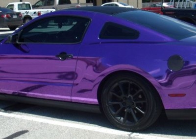 Purple chrome car