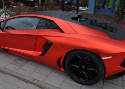 Red Matt Chrome Car