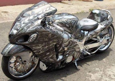 Black Chrome Sprayed Bike 1