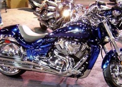 Blue Chrome Sprayed Bike 2