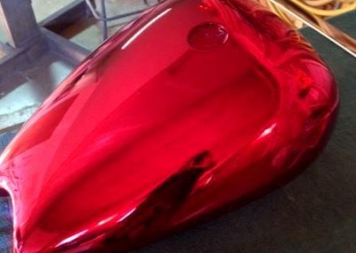 Candy Chrome Sprayed Bike Tank 1