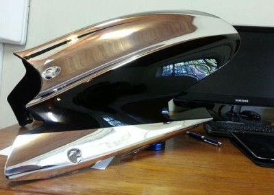 Chrome Sprayed Bike Fender 10