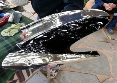 Chrome Sprayed Bike Fender 7