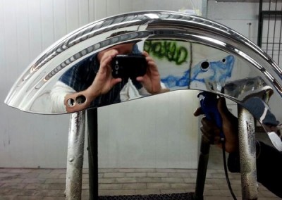 Chrome Sprayed Bike Fender 8