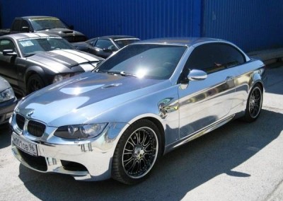 Chrome Sprayed Car 5