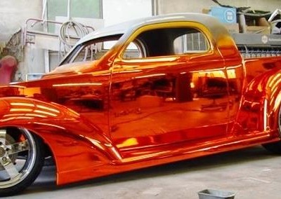 Chrome Sprayed Classic Car 2