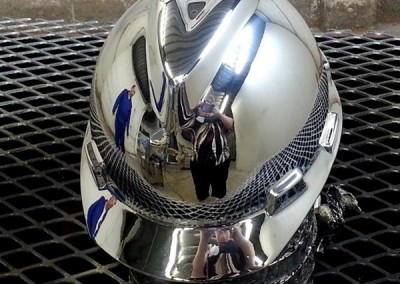 Chrome Sprayed Hard Hat 7