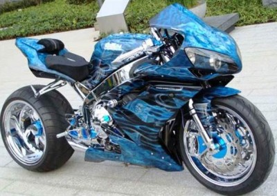 Custom Chrome Sprayed Bike 2