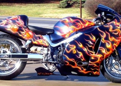 Custom Chrome Sprayed Bike