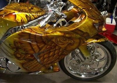 Gold Chrome Sprayed Bike