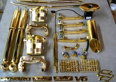 Gold Chrome Sprayed Parts 3