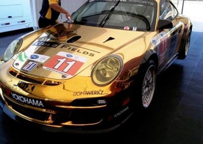 Gold Chrome Sprayed Porsche 1