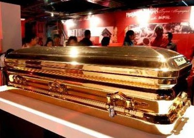 CHROME SPRAYED COFFINS