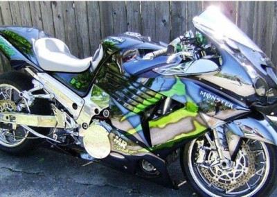 Green Chrome Sprayed Bike 3