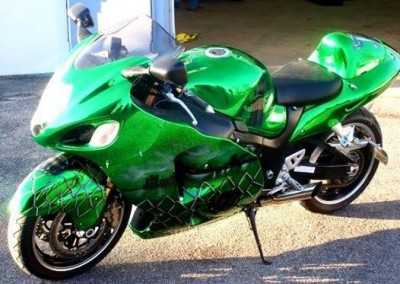 Green Chrome Sprayed Bike 4