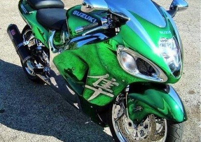 Green Chrome Sprayed Bike 5