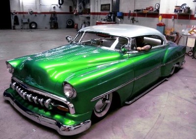 Green Chrome Sprayed Car 1