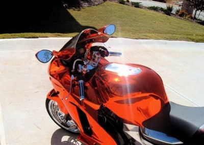 Orange Chrome Sprayed Bike 11