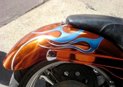 Orange Chrome Sprayed Bike 5