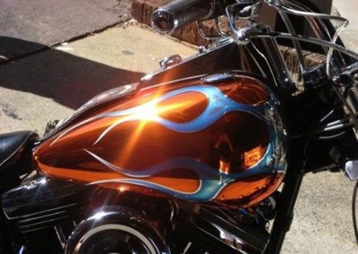 Orange Chrome Sprayed Bike 9