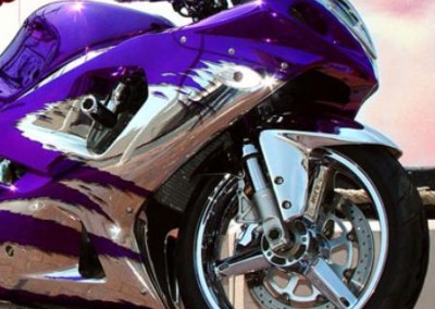 Purple Chrome Sprayed Bike 2