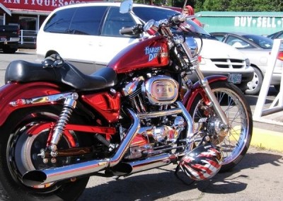 Red Chrome Sprayed Bike 5