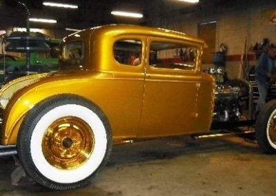 Yellow Candy & Gold Sprayed Car