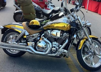 Yellow Chrome Sprayed Bike